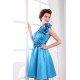 One-Shoulder Sleeveless Silk like Satin Short Blue Bridesmaid Dresses 02010390 One-Shoulder Sleeveless Silk like Satin Short Blue Bridesmaid Dresses 02010390