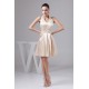 Beautiful Knee-Length Halter Silk like Satin Pleats Bridesmaid Dresses 02010403 Beautiful Knee-Length Halter Silk like Satin Pleats Bridesmaid Dresses 02010403