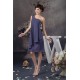 Knee-Length Sleeveless One-Shoulder Beading Short Bridesmaid Dresses 02010417 Knee-Length Sleeveless One-Shoulder Beading Short Bridesmaid Dresses 02010417