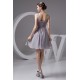Knee-Length Spaghetti Straps Chiffon Short Bridesmaid Dresses 02010418