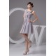 Knee-Length Spaghetti Straps Chiffon Short Bridesmaid Dresses 02010418