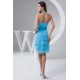 Sheath/Column Sleeveless Beading Knee-Length Short Blue Bridesmaid Dresses 02010423 Sheath/Column Sleeveless Beading Knee-Length Short Blue Bridesmaid Dresses 02010423