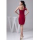 Sheath/Column Sleeveless Chiffon One-Shoulder Short Bridesmaid Dresses 02010424