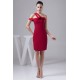 Sheath/Column Sleeveless Chiffon One-Shoulder Short Bridesmaid Dresses 02010424