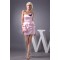 Sleeveless Handmade Flowers Short/Mini Pink Bridesmaid Dresses 02010436
