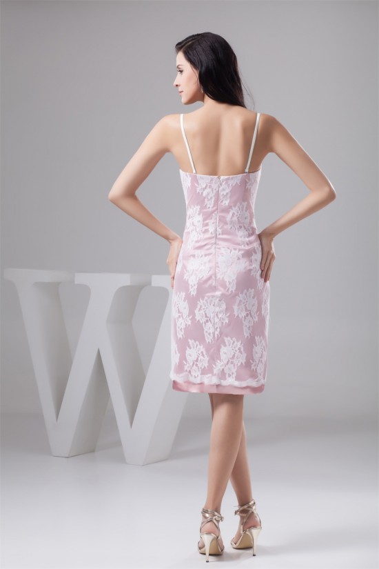 Sleeveless Knee-Length Spaghetti Straps Short Bridesmaid Dresses 02010437 Sleeveless Knee-Length Spaghetti Straps Short Bridesmaid Dresses 02010437