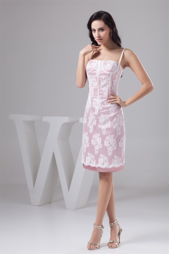 Sleeveless Knee-Length Spaghetti Straps Short Bridesmaid Dresses 02010437 Sleeveless Knee-Length Spaghetti Straps Short Bridesmaid Dresses 02010437