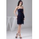 Soft Sweetheart Short/Mini Lace and Chiffon Sleeveless Best Short Navy Blue Bridesmaid Dresses 02010441