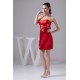 Sweetheart Short/Mini Red Bridesmaid Dresses 02010445