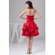 Taffeta Bows Halter A-Line Knee-Length Short Red Bridesmaid Dresses 02010446 Taffeta Bows Halter A-Line Knee-Length Short Red Bridesmaid Dresses 02010446
