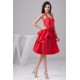 Taffeta Bows Halter A-Line Knee-Length Short Red Bridesmaid Dresses 02010446 Taffeta Bows Halter A-Line Knee-Length Short Red Bridesmaid Dresses 02010446