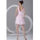 A-Line Ruffles Short/Mini Sleeveless V-Neck Best Short Pink Bridesmaid Dresses 02010456 A-Line Ruffles Short/Mini Sleeveless V-Neck Best Short Pink Bridesmaid Dresses 02010456