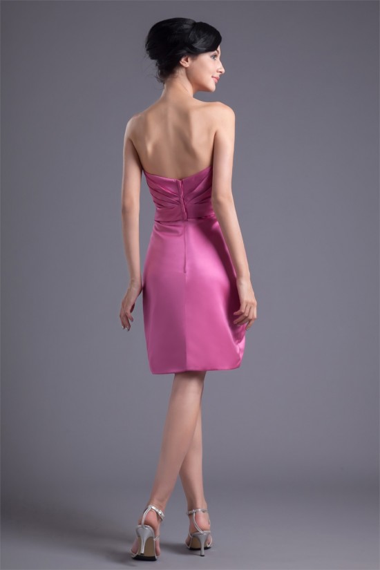 Beading Sheath/Column Short/Mini Strapless Bridesmaid Dresses 02010462 Beading Sheath/Column Short/Mini Strapless Bridesmaid Dresses 02010462
