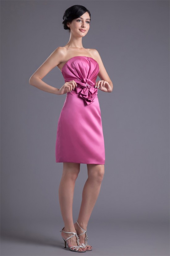 Beading Sheath/Column Short/Mini Strapless Bridesmaid Dresses 02010462 Beading Sheath/Column Short/Mini Strapless Bridesmaid Dresses 02010462