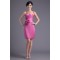 Beading Sheath/Column Short/Mini Strapless Bridesmaid Dresses 02010462