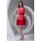 Affordable Sheath/Column V-Neck Short Chiffon Bridesmaid Dresses 02010475