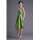 A-Line Handmade Flowers Sweetheart Knee-Length Short Bridesmaid Dresses 02010486