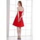 A-Line Knee-Length Pleats Sleeveless Elastic Woven Satin Short Red Bridesmaid Dresses 02010493 A-Line Knee-Length Pleats Sleeveless Elastic Woven Satin Short Red Bridesmaid Dresses 02010493