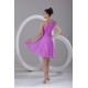 A-Line One-Shoulder Bows Knee-Length Short Bridesmaid Dresses 02010499