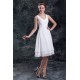 A-Line V-Neck Knee-Length Ruffles Short White Bridesmaid Dresses 02010507 A-Line V-Neck Knee-Length Ruffles Short White Bridesmaid Dresses 02010507