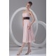 Ruffles Tea Length Strapless A-Line Chiffon Bridesmaid Dresses 02010509