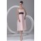 Ruffles Tea Length Strapless A-Line Chiffon Bridesmaid Dresses 02010509