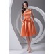 A-Line Knee-Length One-Shoulder Sleeveless Satin Short Bridesmaid Dresses 02010510 A-Line Knee-Length One-Shoulder Sleeveless Satin Short Bridesmaid Dresses 02010510