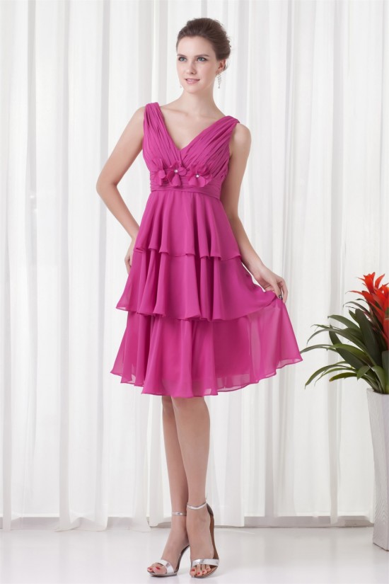 A-Line Knee-Length Sleeveless Chiffon Bridesmaid Dresses 02010523 A-Line Knee-Length Sleeveless Chiffon Bridesmaid Dresses 02010523