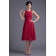 Sleeveless Knee-Length Scoop Chiffon Bridesmaid Dresses 02010528