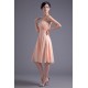 A-Line Strapless Knee-Length Beading Short Bridesmaid Dresses 02010529 A-Line Strapless Knee-Length Beading Short Bridesmaid Dresses 02010529