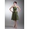 Handmade Flowers Taffeta Sleeveless Short Bridesmaid Dresses 02010544