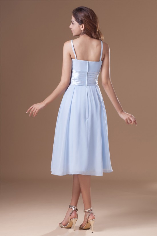 Tea Length Sleeveless A-Line Chiffon Bridesmaid Dresses 02010546 Tea Length Sleeveless A-Line Chiffon Bridesmaid Dresses 02010546