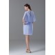 V-Neck Sheath/Column Sleeveless Knee-Length Short Bridesmaid Dresses 02010549