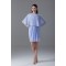 V-Neck Sheath/Column Sleeveless Knee-Length Short Bridesmaid Dresses 02010549
