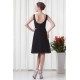 Short Black Chiffon Bridesmaid Dresses 02010550