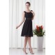 Short Black Chiffon Bridesmaid Dresses 02010550
