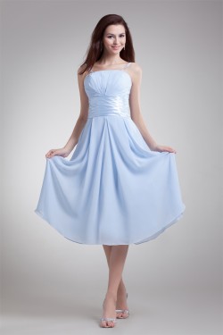 Wonderful Pleats A-Line Chiffon Short Bridesmaid Dresses 02010553