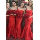 Trumpet/Mermaid Long Red Bridesmaid Dresses 3010003 Trumpet/Mermaid Long Red Bridesmaid Dresses 3010003