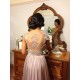 A-Line Cap-Sleeves Lace Chiffon Long Bridesmaid Dresses 3010014 A-Line Cap-Sleeves Lace Chiffon Long Bridesmaid Dresses 3010014