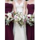 Long Purple Sweetheart Chiffon Floor-Length Bridesmaid Dresses 3010016