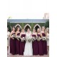 Long Purple Sweetheart Chiffon Floor-Length Bridesmaid Dresses 3010016