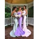 Trumpet/Mermaid Spaghetti Straps Long Bridesmaid Dresses 3010023 Trumpet/Mermaid Spaghetti Straps Long Bridesmaid Dresses 3010023