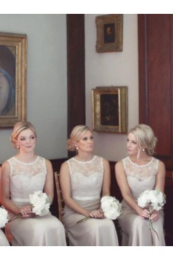 Lace Chiffon Long Wedding Party Dresses Bridesmaid Dresses 3010025