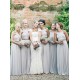 Floor-Length Beaded Long Chiffon Wedding Party Dresses Bridesmaid Dresses 3010033