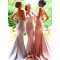 Trumpet/Mermaid Sweetheart Lace Long Wedding Party Dresses Bridesmaid Dresses 3010053