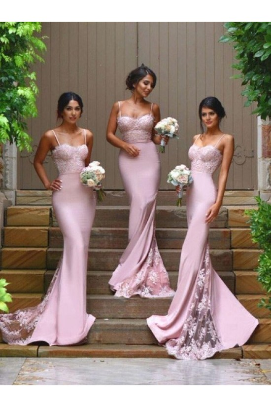 Trumpet/Mermaid Spaghetti Straps Lace Wedding Party Dresses Bridesmaid Dresses 3010075 Trumpet/Mermaid Spaghetti Straps Lace Wedding Party Dresses Bridesmaid Dresses 3010075