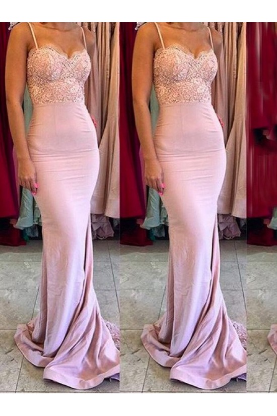 Trumpet/Mermaid Spaghetti Straps Lace Wedding Party Dresses Bridesmaid Dresses 3010075 Trumpet/Mermaid Spaghetti Straps Lace Wedding Party Dresses Bridesmaid Dresses 3010075