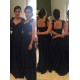 Long Navy Blue Lace Straps Sleeveless Wedding Party Dresses Bridesmaid Dresses 3010080 Long Navy Blue Lace Straps Sleeveless Wedding Party Dresses Bridesmaid Dresses 3010080