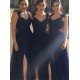 Long Navy Blue Lace Straps Sleeveless Wedding Party Dresses Bridesmaid Dresses 3010080 Long Navy Blue Lace Straps Sleeveless Wedding Party Dresses Bridesmaid Dresses 3010080