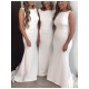 Trumpet/Mermaid Sleeveless Long Wedding Party Dresses Bridesmaid Dresses 3010082